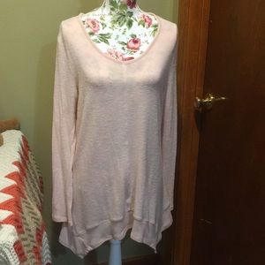 Faded Glory Pink Top size 12-14